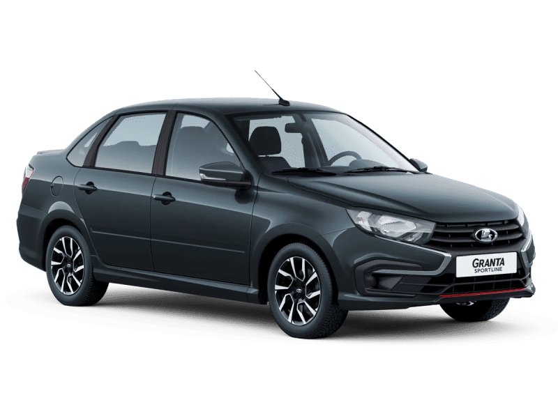 Купить Lada Granta Sportline в Новосибирске - СЕРЕБРИСТО-ТЕМНО-СЕРЫЙ "БОРНЕО" (633) - МЕТАЛЛИК